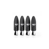 NOIR METAL HAIR CLIPS (x4)
