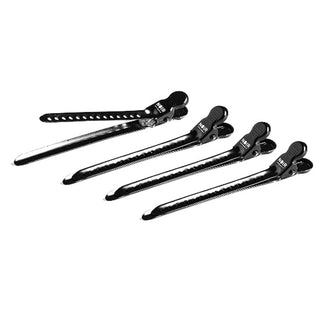 NOIR Metal Hair Clips 9,5cm (x4)
